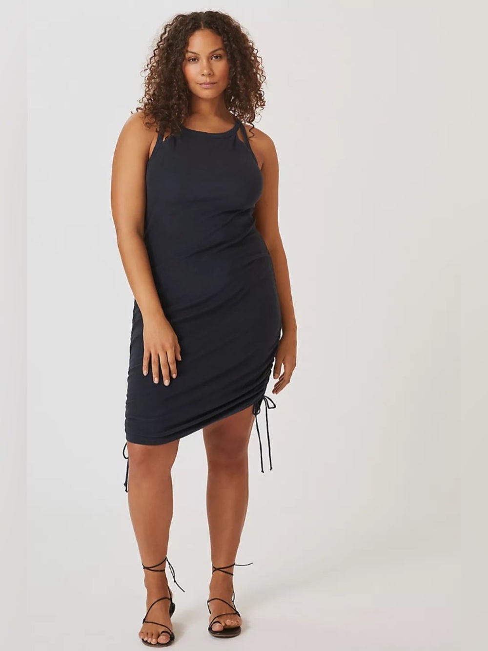 Daily Practice by Anthropologie Strappy Terry Mini Dress